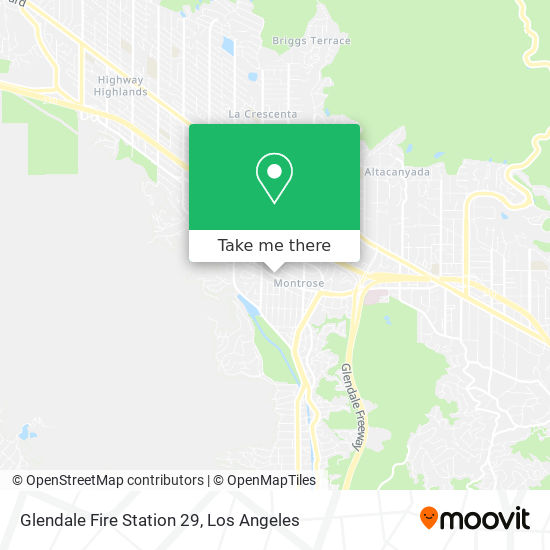 Glendale Fire Station 29 map