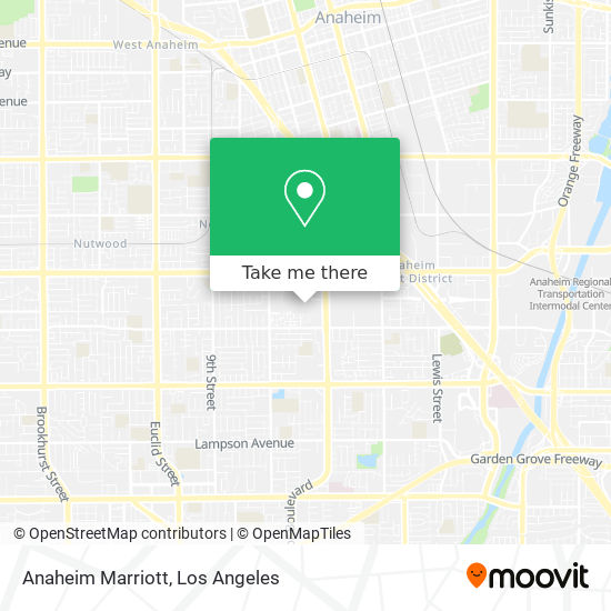 Mapa de Anaheim Marriott