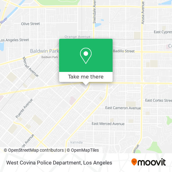 Mapa de West Covina Police Department