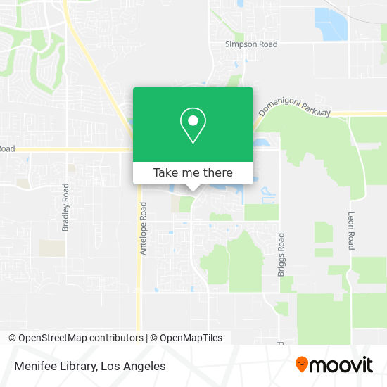 Mapa de Menifee Library