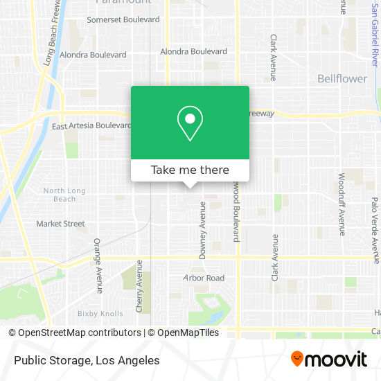 Public Storage map