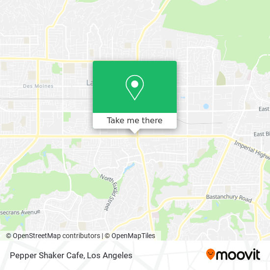 Pepper Shaker Cafe map