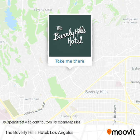 The Beverly Hills Hotel map