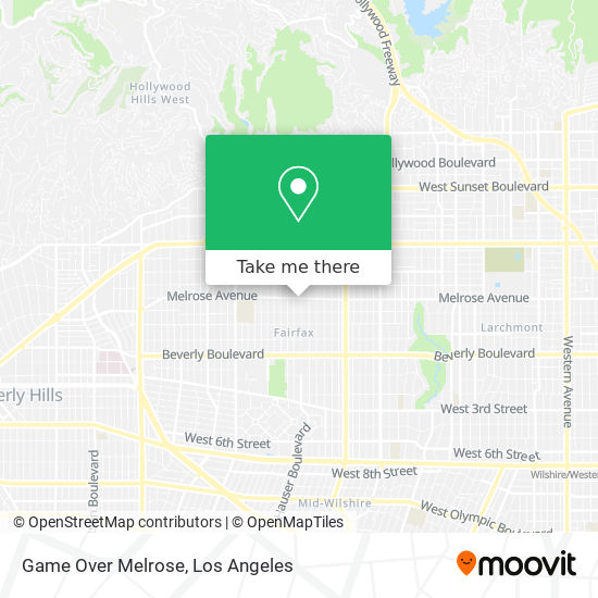 Game Over Melrose map