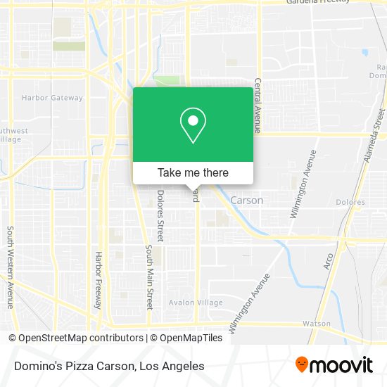 Domino's Pizza Carson map