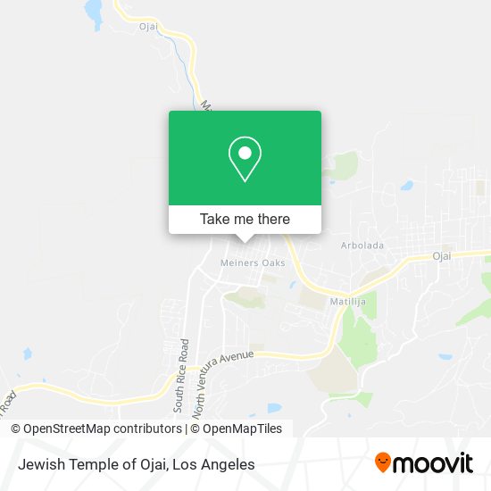 Jewish Temple of Ojai map
