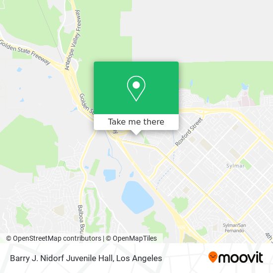Barry J. Nidorf Juvenile Hall map