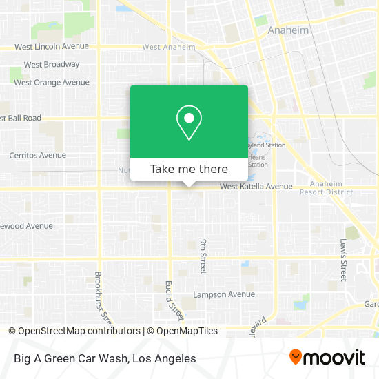 Big A Green Car Wash map