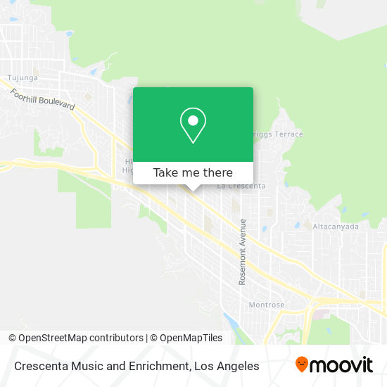 Crescenta Music and Enrichment map