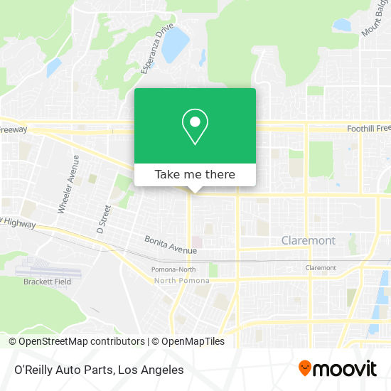 O'Reilly Auto Parts map