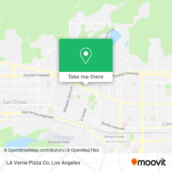 LA Verne Pizza Co map