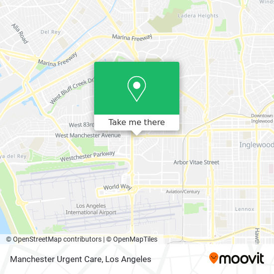 Manchester Urgent Care map