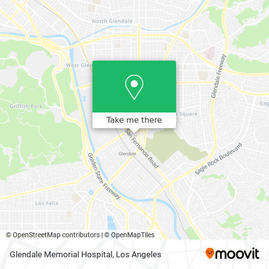 Glendale Memorial Hospital map