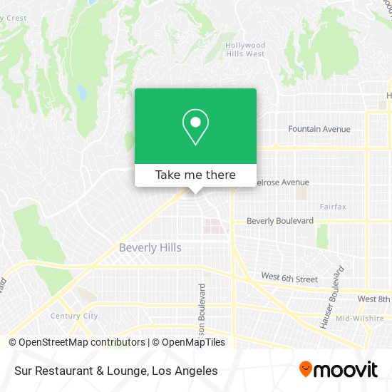 Sur Restaurant & Lounge map