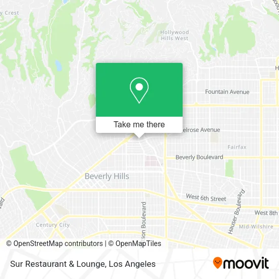 Sur Restaurant & Lounge map