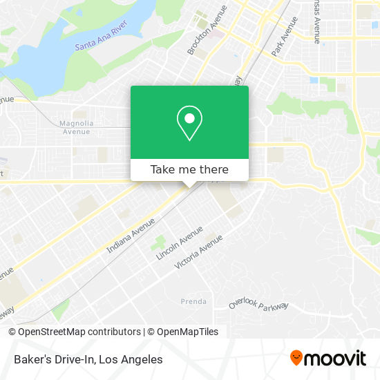 Baker's Drive-In map