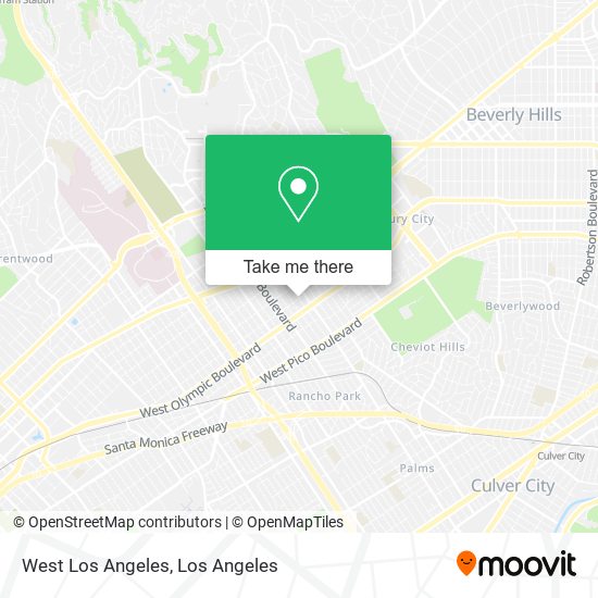 West Los Angeles map