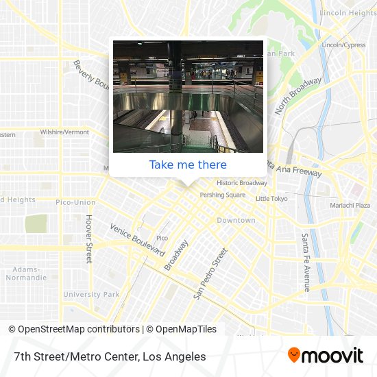 Mapa de 7th Street/Metro Center