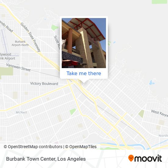 Mapa de Burbank Town Center