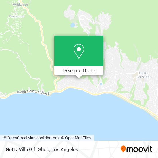 Getty Villa Gift Shop map
