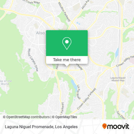 Laguna Niguel Promenade map