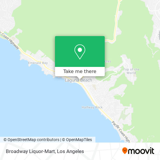 Mapa de Broadway Liquor-Mart
