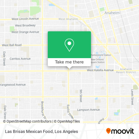 Las Brisas Mexican Food map