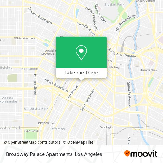 Broadway Palace Apartments map