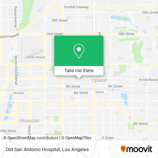 Old San Antonio Hospital map