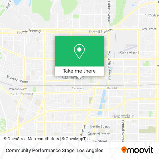 Community Performance Stage map