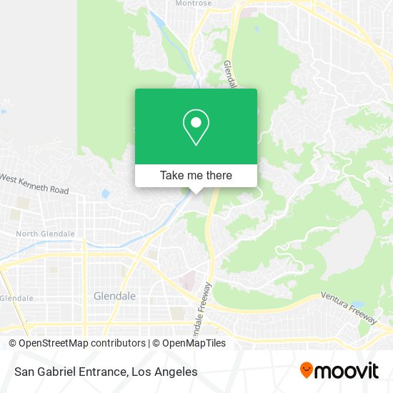 San Gabriel Entrance map