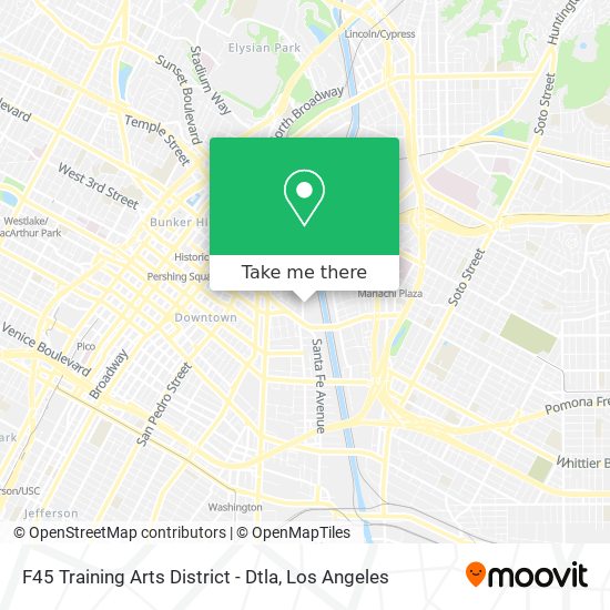 Mapa de F45 Training Arts District - Dtla