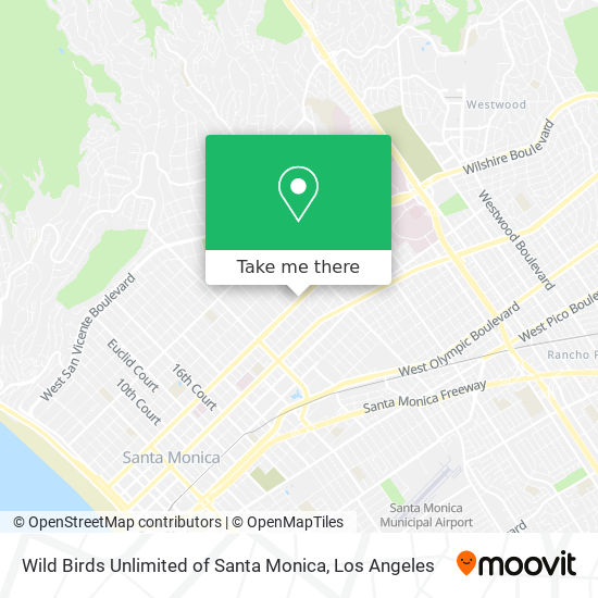 Wild Birds Unlimited of Santa Monica map