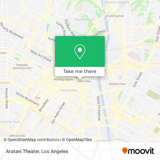 Aratani Theater map