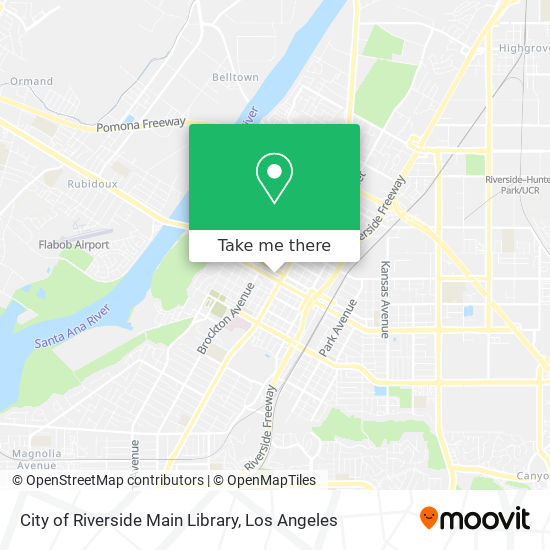 City of Riverside Main Library map