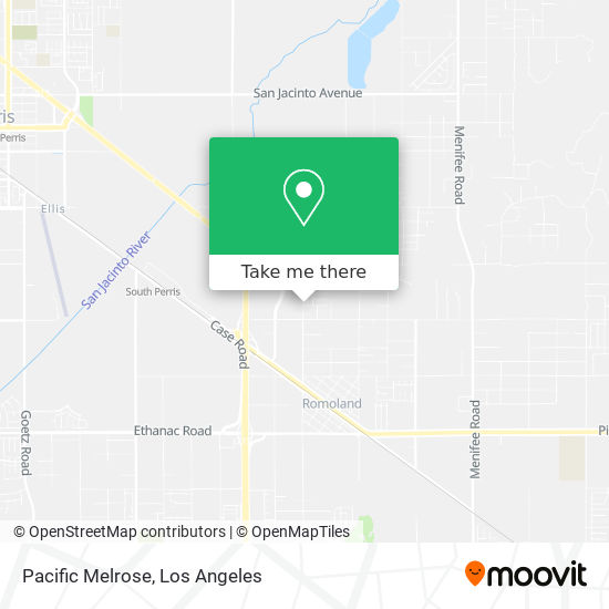 Pacific Melrose map