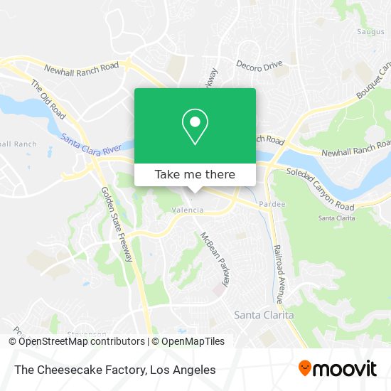 The Cheesecake Factory map