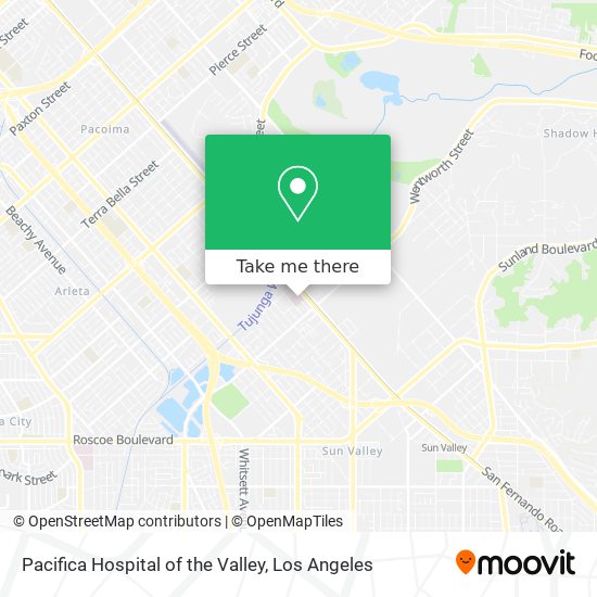 Pacifica Hospital of the Valley map