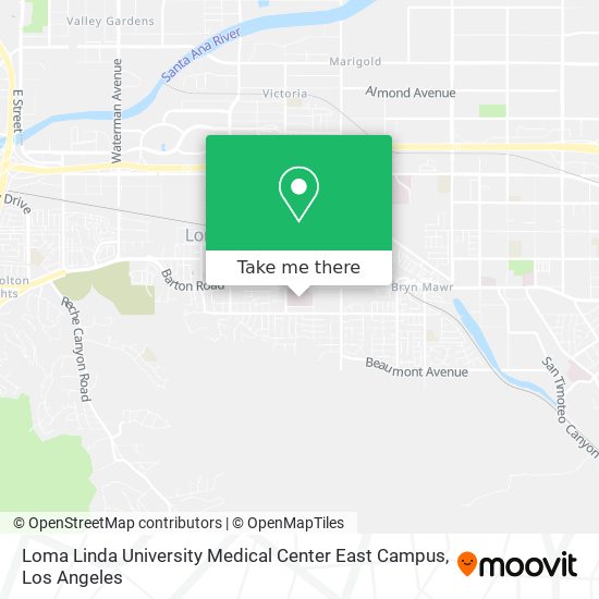 Mapa de Loma Linda University Medical Center East Campus