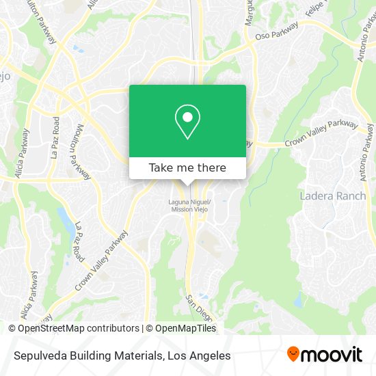 Sepulveda Building Materials map