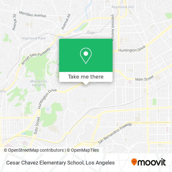 Cesar Chavez Elementary School map