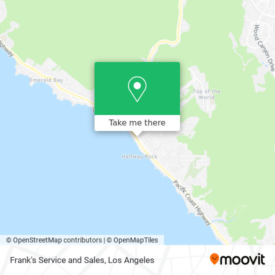 Frank's Service and Sales map