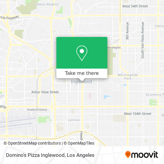 Domino's Pizza  Inglewood map