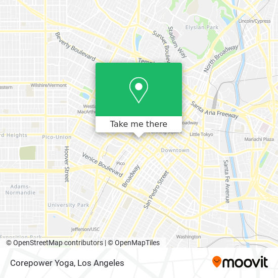 Corepower Yoga map