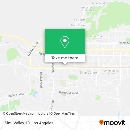 Simi Valley 10 map