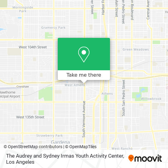 Mapa de The Audrey and Sydney Irmas Youth Activity Center