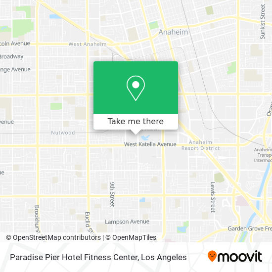 Paradise Pier Hotel Fitness Center map