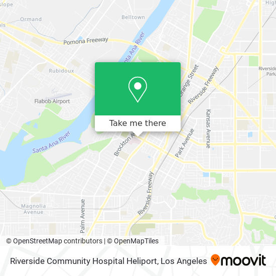 Riverside Community Hospital Heliport map