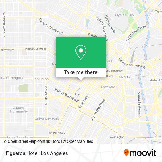 Mapa de Figueroa Hotel