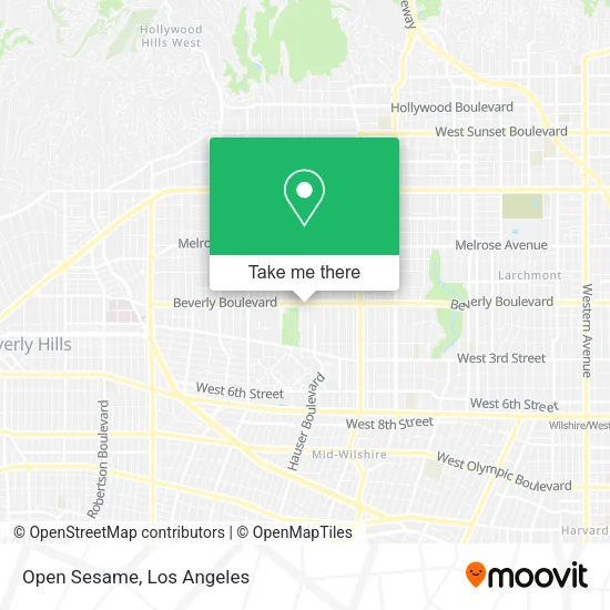 Open Sesame map